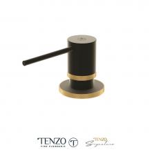 Tenzo SD-BE-01-F-MB-BG - Soap Dispenser Bellacio Matte Black / Brushed Gold