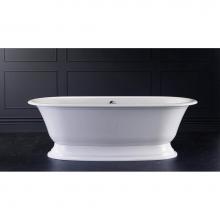 Victoria + Albert RAD-N-SW-OF + ELW-B-SW - Elwick freestanding tub with overflow. ENGLISHCAST® base