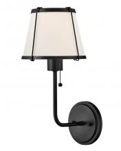 Hinkley 4890BK - Medium Single Light Sconce