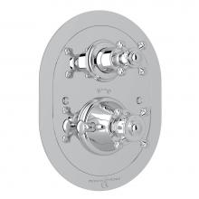 Perrin & Rowe U.5757X-APC/TO - Georgian Era™ 3/4'' Oval Thermostatic Trim With Volume Control