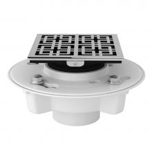 Perrin & Rowe SDPVC2/3-3142APC - PVC 2'' X 3'' Drain Kit With 3142 Weave Decorative Cover