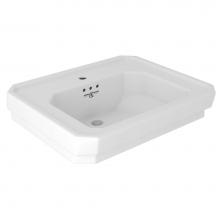 Perrin & Rowe U.2931WH - Deco™ 25'' Single Hole Lavatory Sink