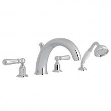 Perrin & Rowe U.3248L-APC - Edwardian™ 4-Hole Deck Mount Tub Filler