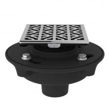 Perrin & Rowe SDCI2-3146APC - Cast Iron 2'' No Hub Drain Kit With 3146 Petal Decorative Cover