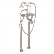 Perrin & Rowe U.3521X/1-STN - Edwardian™ Floor Mount Tub Filler