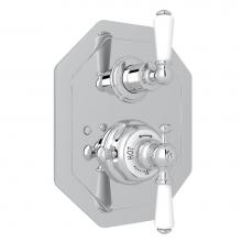 Perrin & Rowe U.5555L-APC/TO - Edwardian™ 3/4'' Octagonal Thermostatic Trim With Volume Control