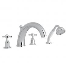 Perrin & Rowe U.3249X-APC - Edwardian™ 4-Hole Deck Mount Tub Filler