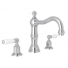 Perrin & Rowe U.3720L-APC-2 - Edwardian™ Widespread Lavatory Faucet With Column Spout