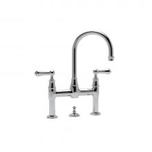 Perrin & Rowe U.3708LS-APC-2 - Georgian Era™ Bridge Lavatory Faucet