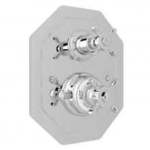 Perrin & Rowe U.5556X-APC/TO - Edwardian™ 3/4'' Octagonal Thermostatic Trim With Volume Control