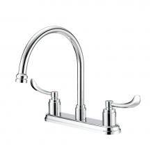 Mainline Collection XD146G-CP - Commercial Two Handle Kitchen Faucet