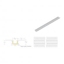 WAC Integrator Tier 1 LED-T-RCH4-WT - InvisiLED® 8ft Recessed Mounted Mud-In Channel