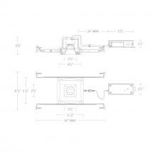 WAC Integrator Tier 1 R2BSD-FCS-WT - Ocular 2.0 5CCT Square Downlight Trim and Remodel Housing with New Construction Frame-In Kit and D