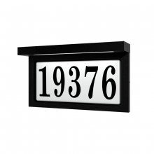 SNOC 1719-LV10-LD8C - Tampa - Illuminated Horizontal Ceramic Address Plaque - 1719