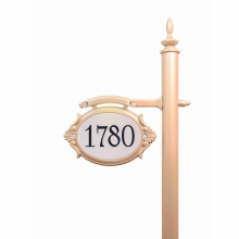 SNOC 1738-09 - Florence - Horizontal address plaque for post - 1738