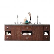 James Martin Furniture 860-V60D-CFO-3GEX - Sonoma 60'' Double Vanity, Coffee Oak, w/ 3 CM Grey Expo Quartz Top