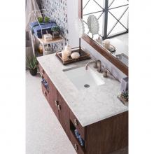 James Martin Furniture 860-V48-CFO-3EJP - Sonoma 48'' Single Vanity, Coffee Oak, with  3 CM Eternal Jasmine Pearl Quartz Top w/ Si