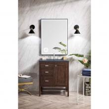 James Martin Furniture E444-V30-MCA - Addison 30'' Single Vanity Cabinet, Mid Century Acacia