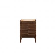 James Martin Furniture E213-V24-WLT - Linden 24'' Single Vanity Cabinet, Mid Century Walnut