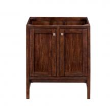 James Martin Furniture E445-V30-MCA - Addison 30'' Single Vanity Cabinet (w/Doors), Mid Century Acacia