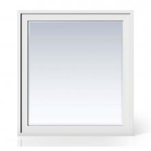 James Martin Furniture E444-M36-GW - Addison 36'' Rectangular Mirror, Glossy White