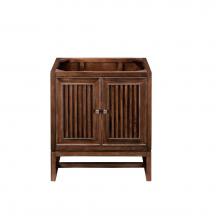 James Martin Furniture E645-V30-MCA - Athens 30'' Single Vanity Cabinet, Mid Century Acacia