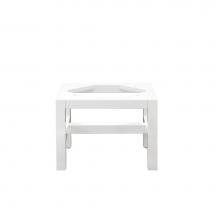 James Martin Furniture E444-ST12-GW - Addison 12''  Wooden Stand for Petite Tower Hutch, Glossy White