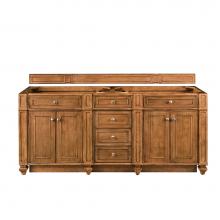 James Martin Furniture 157-V72-SBR - Bristol 72'' Double Vanity, Saddle Brown