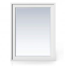 James Martin Furniture E444-M30-GW - Addison 30'' Rectangular Mirror, Glossy White