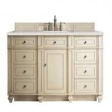 James Martin Furniture 157-V60S-VV-3ESR - Bristol 60'' Single Vanity, Vintage Vanilla, w/ 3 CM Eternal Serena Quartz Top