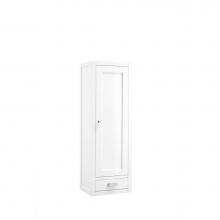 James Martin Furniture E444-H12R-GW - Addison 12'' Depth Petitie Tower Hutch - Right, Glossy White