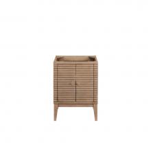 James Martin Furniture E213-V24-WWW - Linden 24'' Single Vanity Cabinet, Whitewashed Walnut