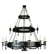 Meyda White 110046 - 72"W Warwick 21 LT Three Tier Chandelier