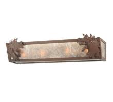 Meyda White 110188 - 24"W Oak Leaf & Acorn Vanity Light