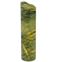 Meyda White 123473 - 4"W Cylindre Green Jadestone Shade