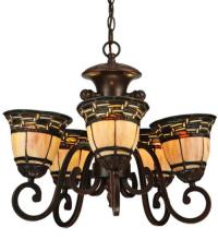 Meyda White 125117 - 20"W Ilona 5 LT Chandelier