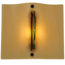 Meyda White 132932 - 12.25"W Metro Fusion Franco's Glass Wall Sconce