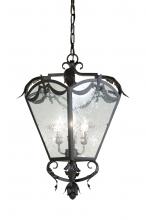 Meyda White 141719 - 13" Wide Fleur 4 Light Pendant