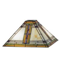 Meyda White 159891 - 14" Square Nevada Shade