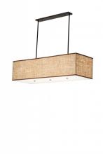 Meyda White 163750 - 59"L Quadrato Lounge Oblong Pendant