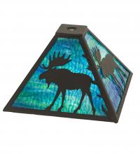 Meyda White 188739 - 12" Square Moose Shade