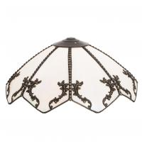 Meyda White 214662 - 19" Wide Regina Shade