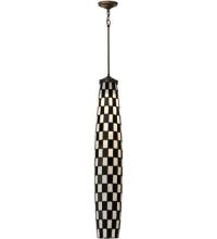 Meyda White 26983 - 6.5"W Checkers Pendant