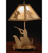 Meyda White 32486 - 15.5"H Duck Hunter W/Dog Accent Lamp