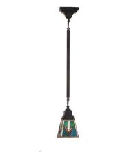 Meyda White 48975 - 5"Sq VALENCIA Mission Mini Pendant