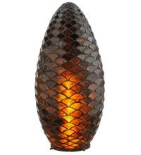 Meyda White 76491 - 9.5"W Tiffany Pinecone Shade