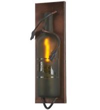 Meyda White 99641 - 6" Wide Tuscan Vineyard Wine Bottle Wall Sconce