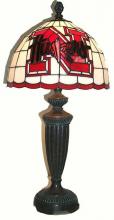 College Lamps and Accessories NEB500 - Nebraska Tiffany Desk Lamp
